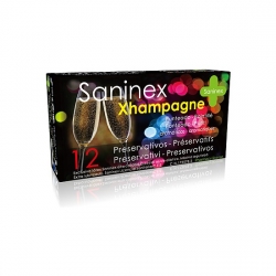 SANINEX PRESERVATIVOS XHAMPAGNE PUNTEADO 12UDS