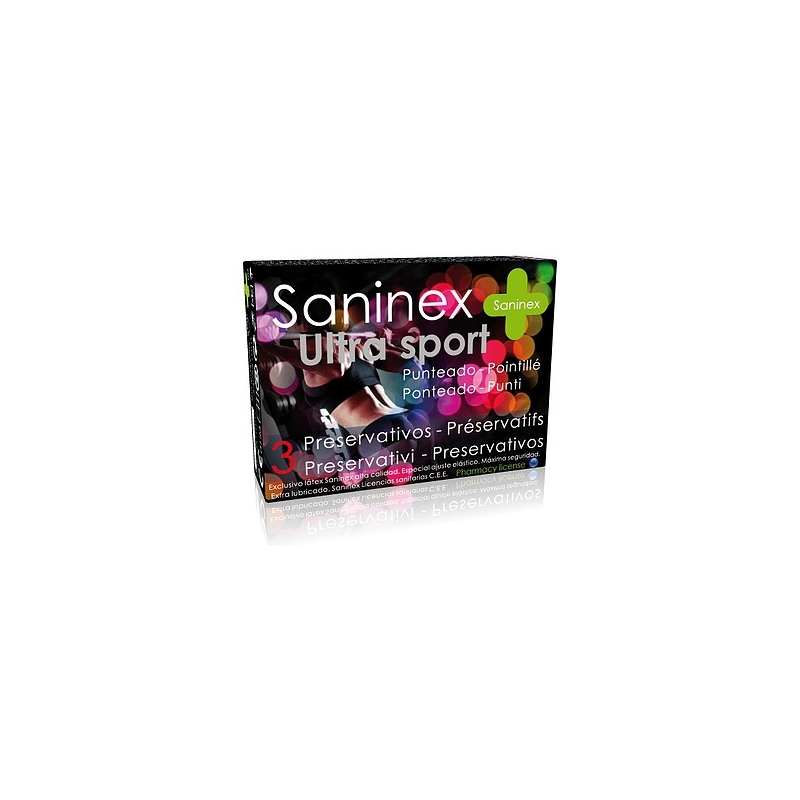 SANINEX PRESERVATIVOS ULTRA SPORT PUNTEADO 3UDS