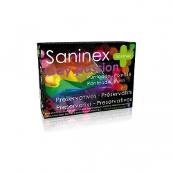 SANINEX PRESERVATIVOS GAY PASSION PUNTEADO 3UDS