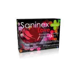 SANINEX PRESERVATIVOS LOVE PUNTEADO 3UDS