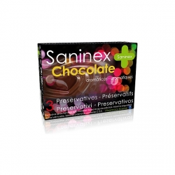 SANINEX PRESERVATIVOS CHOCOLATE 3UDS