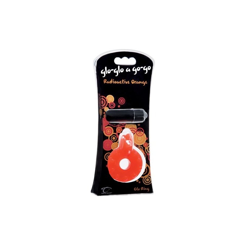 GLO-GLO ANILLO VIBRADOR - RADIOACTIVE ORANGE