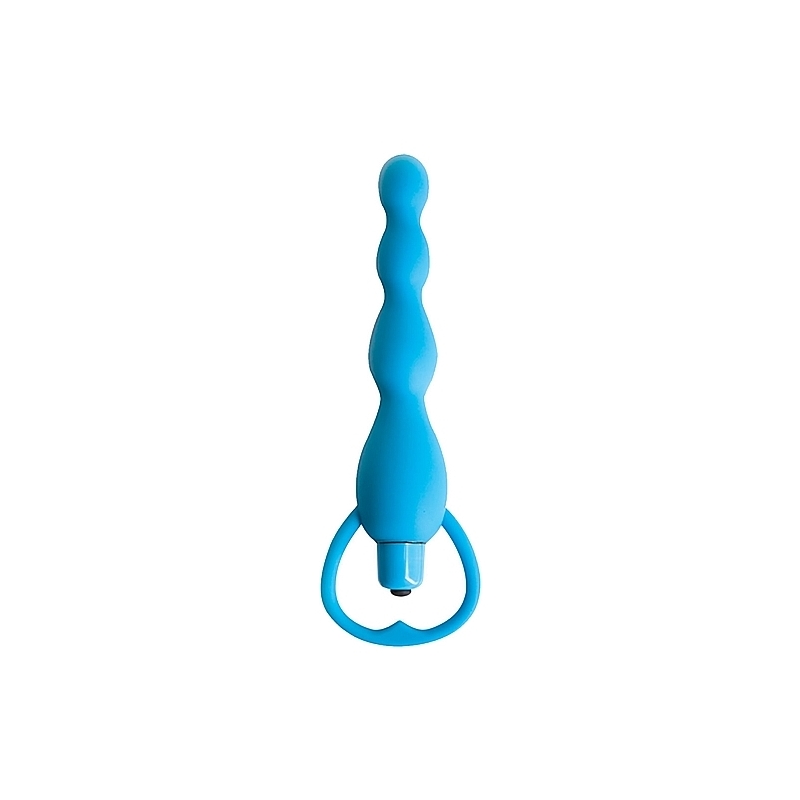 CLIMAX VIBRADOR ANAL DE SILICONA - AZUL