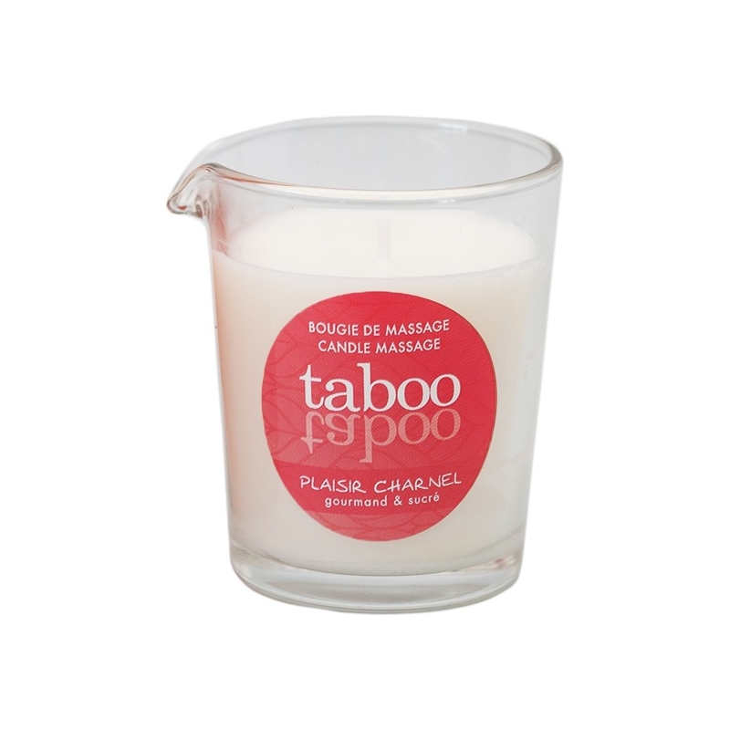 TABOO VELA DE MASAJE PARA ELLA PLAISIR CHARNEL AROMA FLOR DE CACAO