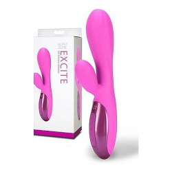 ULTRAZONE EXCITE 6X RABBIT STYLE VIBRADOR SILICONA - ROSA