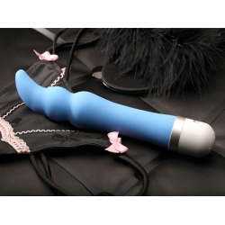 VIBRADOR DE SILICONA FLEUR DE LIS SILKY G AZUL