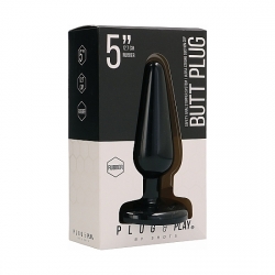 BUTT PLUG - BASIC - 12,8 cm - NEGRO