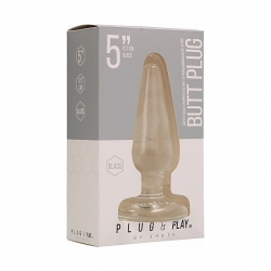 BUTT PLUG - BASIC - 12,8 cm - CRISTAL