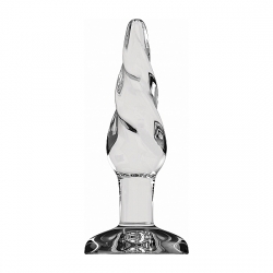 BUTT PLUG - ROUNDED - 12,7 CM - CRISTAL