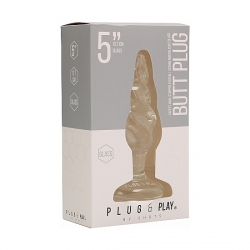 BUTT PLUG - ROUNDED - 12,7 CM - CRISTAL