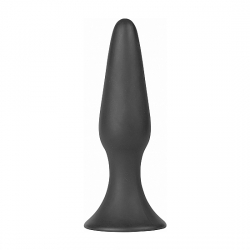 EBAN BUTT-PLUG DE SILICONA CON BASE DE SUCCIÓN - NEGRO