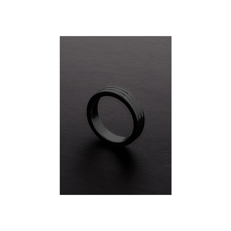 GOLDEN BLACK RIBBED C-RING (10X40MM)