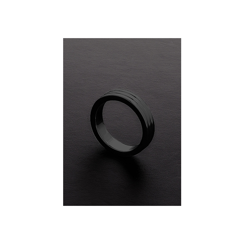 GOLDEN BLACK RIBBED C-RING (10X45MM)