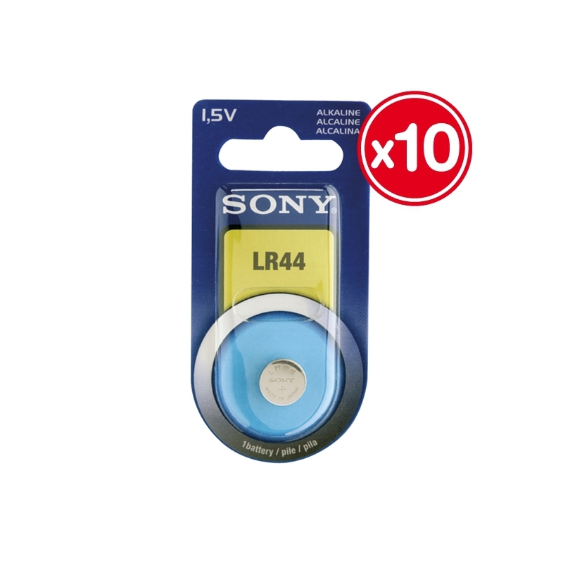 LR44 1.5V SONY ALCALINA (10 UNIDADES)