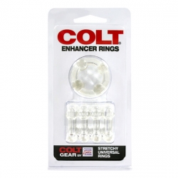 COLT ENHANCER RINGS ANILLOS PARA EL PENE TRANSPARENTES