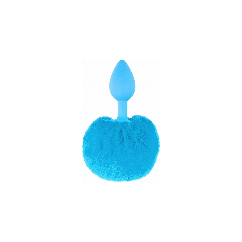 BUNNY TAIL - PLUG DE SILICONA AZUL