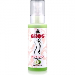 EROS LADY JUICY LUBRICANTE SABOR MANZANA - 125 ML