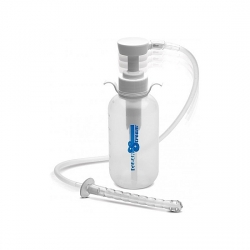 PUMP ACTION ENEMA BOTELLA CON DOSIFICADOR - TRANSPARENTE