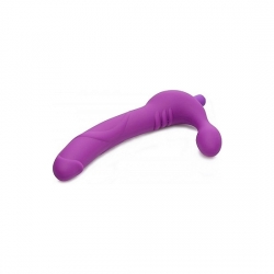 ROYAL REVOLVER ARNÉS CON DILDO VIBRADOR DE SILICONA - MORADO