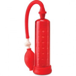 PUMP WORX BOMBA DE ERECCION SILICONA ROJA