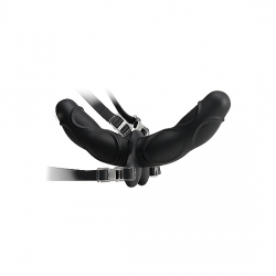 FETISH FANTASY ELITE DOUBLE DELIGHT STRAP-ON NEGRO