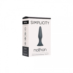 NATHAN PLUG ANAL SILICONA 11,5CM - NEGRO