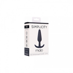 MALO SMALL CORK PLUG ANAL SILICONA - NEGRO