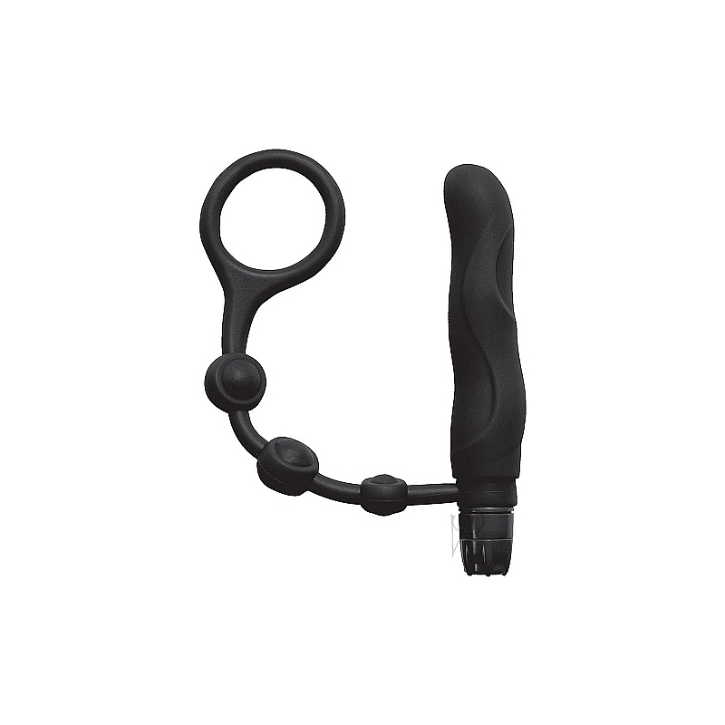 MY COCKRING PENE VIBRADOR CON ANILLO - NEGRO