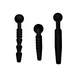 DARK RODS SET DE 3 PENIS PLUG DE SILICONA