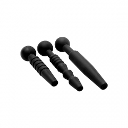 DARK RODS SET DE 3 PENIS PLUG DE SILICONA