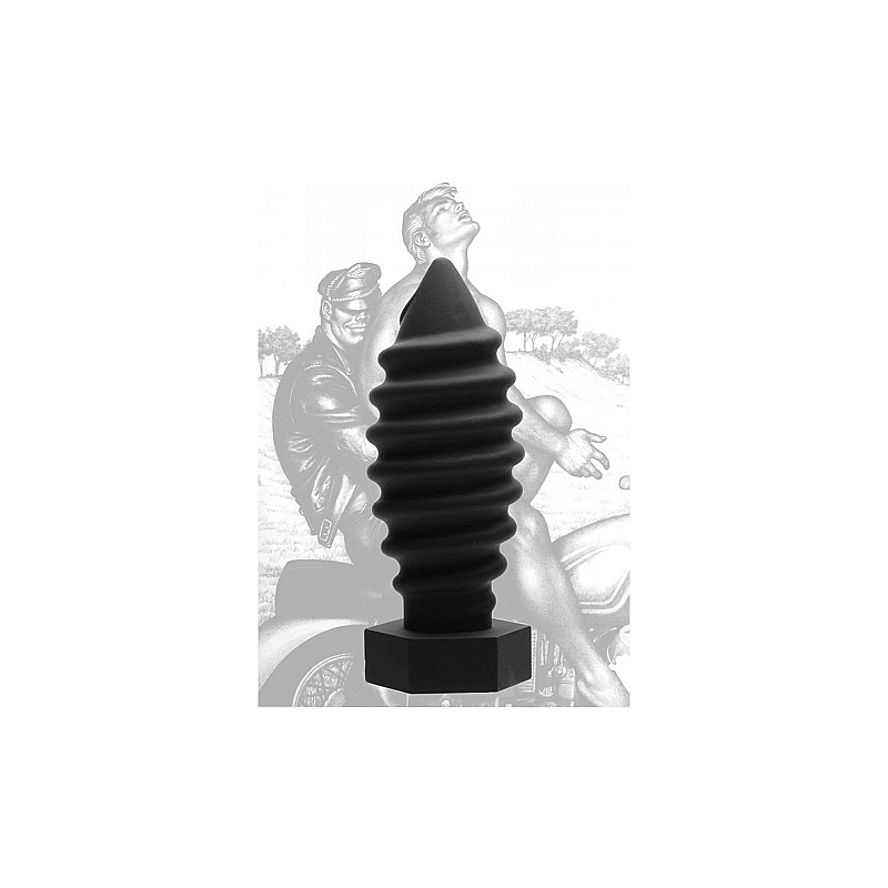 PLUG ANAL SILICONA TORNILLO - NEGRO