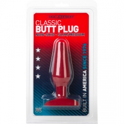 CLASSIC BUTT PLUG MEDIANO - ROJO