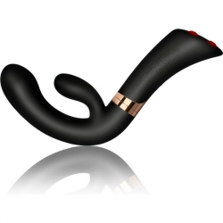 ENIGMA VIBRADOR RAMPANTE DE SILICONA - NEGRO