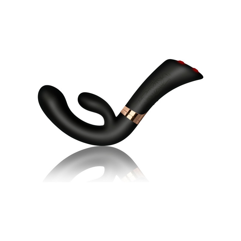 ENIGMA VIBRADOR RAMPANTE DE SILICONA - NEGRO