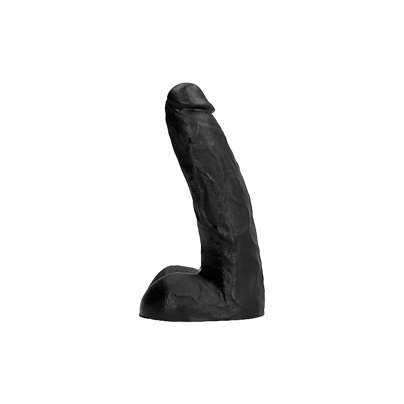 ALL BLACK PENE REALÍSTICO CON TESTÍCULOS 22CM