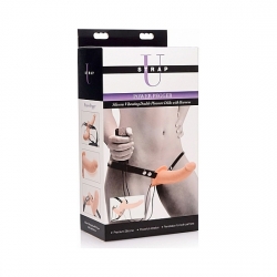 SUPREME PLEASURE ARNÉS CON DOBLE DILDO VIBRADOR