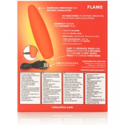 RED HOT FLAME - VIBRADOR SILICONA ROJO