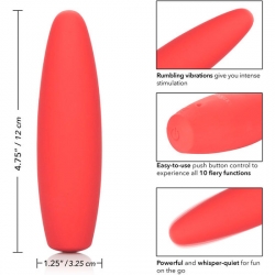 RED HOT FLAME - VIBRADOR SILICONA ROJO