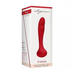 PUNTO G Y PRÓSTATA VIBRADOR FINESSE ROJO