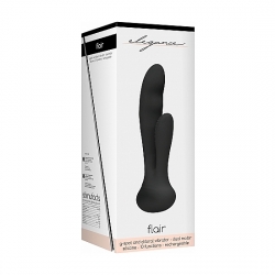 PUNTO G Y CLITORIAL VIBRADOR FLAIR NEGRO