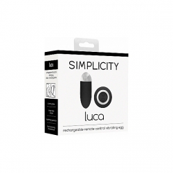 LUCA HUEVO VIBRADOR CONTROL REMOTO NEGRO