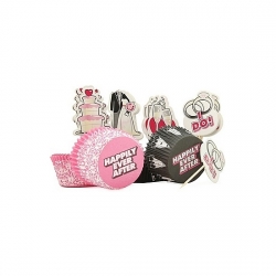 SET DE MOLES CUPCAKE BODA - 24 UDS