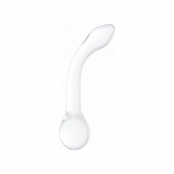 G-RIDER DILDO DE CRISTAL BLANCO