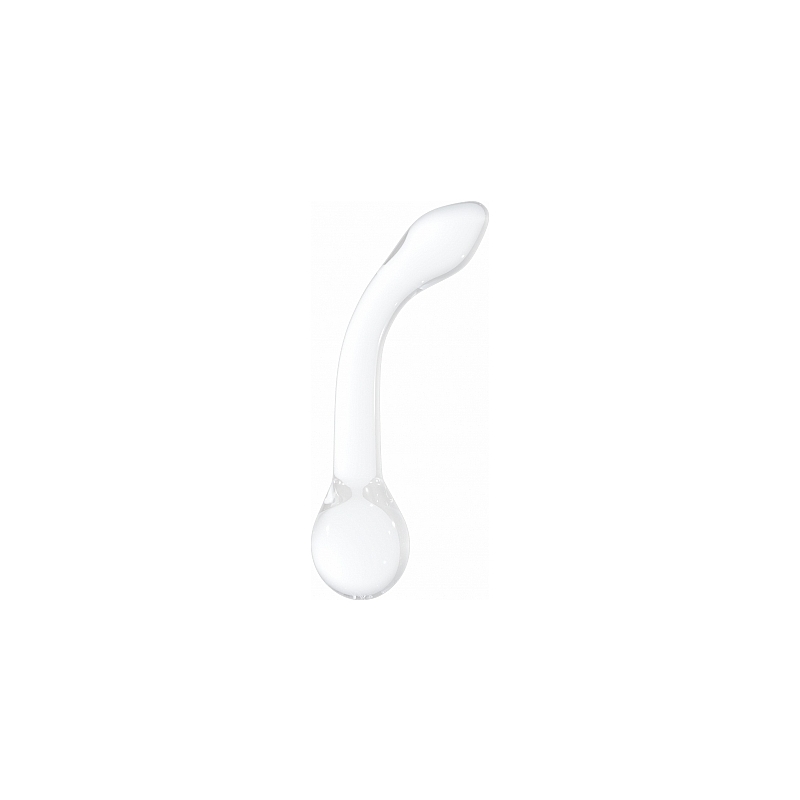 G-RIDER DILDO DE CRISTAL BLANCO