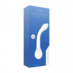 G-RIDER DILDO DE CRISTAL BLANCO