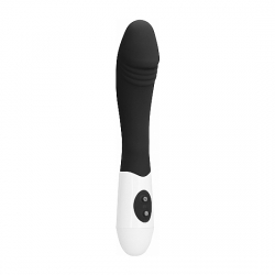 RIBBED VIBRADOR SILICONA NEGRO