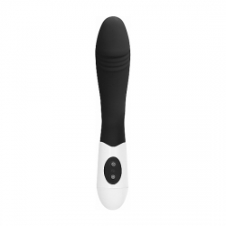 RIBBED VIBRADOR SILICONA NEGRO