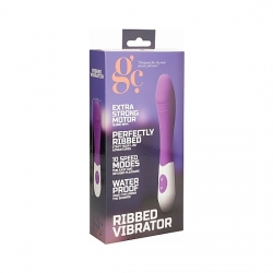 RIBBED VIBRADOR SILICONA MORADO