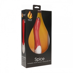 SPICE - VIBRADOR CON CALOR PUNTO G RECARGABLE - ROJO