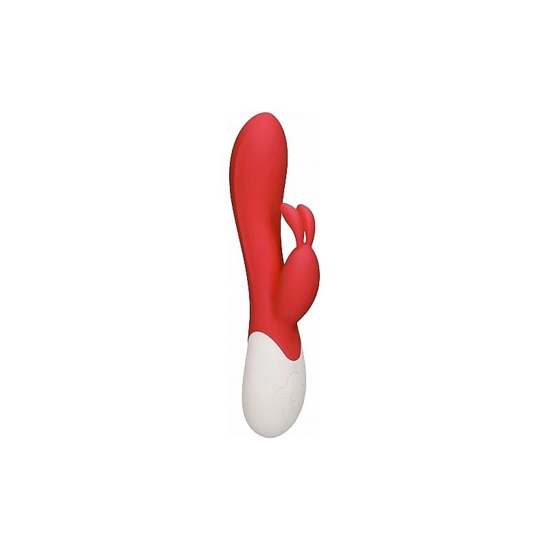 FLAME - VIBRADOR CONEJITO CON CALOR - ROJO